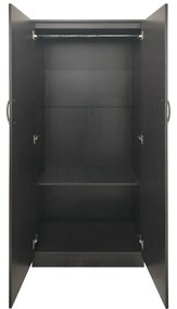 Ντουλάπα δίφυλλη Athos pakoworld σε wenge απόχρωση 80x42x180εκ