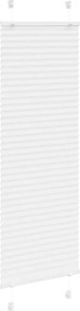 vidaXL Πλισέ περσίδα Λευκό 50x150 cm Πλάτος υφάσματος 49,4 cm
