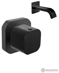 Eurorama Slot Black Matt Εκτροπέας Eντοιχισμού 3 Eξόδων+Στόμιο επίτοιχο 14,2cm Φ31mm