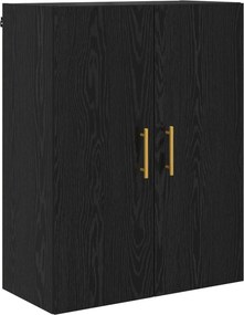 vidaXL Highboard Μαύρη Οξυά 69,5 x 34 x 180 εκ. Επεξεργασμένο ξύλο