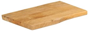 vidaXL Επιφάνεια Τραπεζιού 60x40x2,5 εκ. Live Edge Μασίφ Ξύλο Μάνγκο