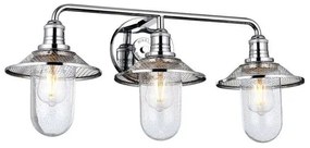 Απλίκα Φωτιστικό Μπάνιου 3xE27 IP44 Rigby Quintiesse Elstead Lighting QN-RIGBY3-BATH-PC Χρώμιο