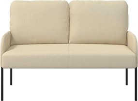vidaXL Καναπέδες με μαξιλάρι 110cm Κρεμ Κόντρα πλακέ