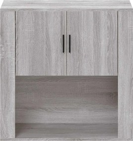 vidaXL Ντουλάπι Τοίχου Γκρι Sonoma 80x33x80 εκ. Επεξεργασμένο Ξύλο