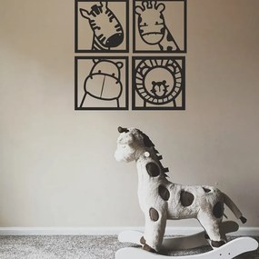 Σετ των 2 Intra απο ξύλο plywood 3mm-4mm πάχος – Αυτοκόλλητο τοίχου μωρό ζώο για ξύλο παιδικού δωματίου 20x25 cm INTRAVECTRY-MY555348