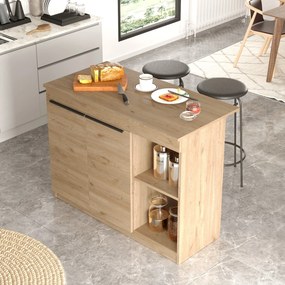 Τραπέζι Κουζίνας Δρυς ILEBAN 120x60x88.2