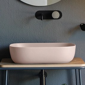 Scarabeo Glam 1804-810 Eπικαθήμενος Νιπτήρας Πορσελάνης Antique Pink 56x39 εκ.