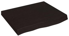 vidaXL Ράφι Τοίχου Σκούρο Καφέ 60x50x(2-6) εκ. Επεξ. Μασίφ Ξύλο Δρυός