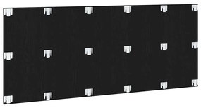 vidaXL Κεφαλάρι Μαύρη δρυς 200 x 1,5 x 80 εκ. Επεξεργασμένο ξύλο