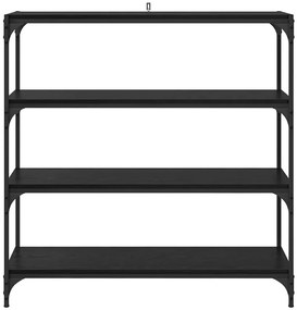 vidaXL Βιβλιοθήκη Μαύρη Οξυά 100 x 33 x 100 εκ.