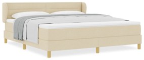 vidaXL Στρώμα Κρεβατιού με Στρώμα σε Κρεμ - 180x200 εκ Υφασμάτινο