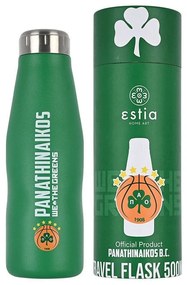 Μπουκάλι-Θερμός Panathinaikos BC 00-12328 500ml Green Estia Stainless Steel