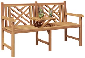 vidaXL παγκάκι Άλλο Καστανό 150 x 60 x 90 εκ Μασίφ ξύλο teak