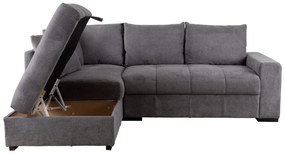 BILL ΚΑΝΑΠΕΣ ΚΡΕΒΑΤΙ ΓΩΝΙΑ ΑΡΙΣΤΕΡΗ STONE 241x173x94 - 70-0414