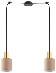 Φωτιστικό Οροφής Adept Tube 77-8613 70x15x300cm 2xE27 60W Multi-Brown Homelighting