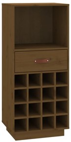 vidaXL Κάβα Κρασιών Μελί 45 x 34 x 100 εκ. από Μασίφ Ξύλο Πεύκου