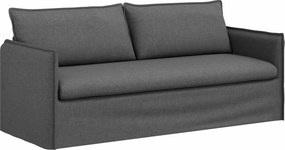 vidaXL Καναπές Σκούρο Γκρι 196 x 82 x 85 εκ ύφασμα
