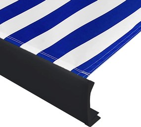 vidaXL Τέντα Κασετίνα με Μοτέρ Μπλε / Λευκή 400x300 εκ.