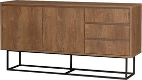 Μπουφές Amedeo Megapap χρώμα καρυδί 140x36x72εκ.