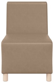 vidaXL Καναπέδες 2 pcs Καπουτσίνο 55 x 74 x 82 εκ. Τεχνητό δέρμα