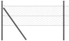 vidaXL Στύλος Περιφράξεων Γκρι 10 x 0,4 m (50 mm πλέγμα)