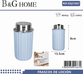 Θήκες κρεμοσάπουνου Dispenser πλαστικές - Σετ 5pcs - Light Blue - 21667