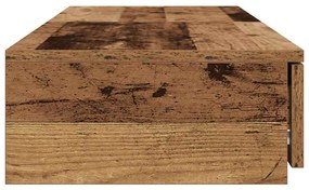 vidaXL Συρτάρια κρεβατιού με συρτάρι Παλιό ξύλο 120 x 36,5 x 16,5 εκ