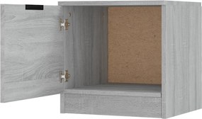 vidaXL Κομοδίνα 2 τεμ. Γκρι Sonoma 40 x 39 x 40 εκ.