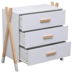 ΣΥΡΤΑΡΙΕΡΑ ΠΑΙΔΙΚH PASCHAL HM2493.03 ΜΕΛΑΜΙΝΗ-ΞΥΛΟ ΠΕΥΚΟΥ 76x40x80.5Υεκ