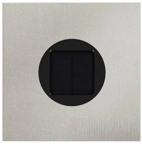 vidaXL Ηλιακό LED Φως Δρόμου 2 pcs Ασημί Ανοξείδωτο ατσάλι