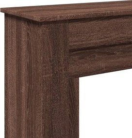 vidaXL Πλαίσιο Τζακιού Καφέ Δρυς 90x30x90 εκ. από Επεξ. Ξύλο