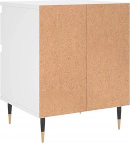 vidaXL Κομοδίνο Λευκό 40 x 35 x 50 εκ. από Επεξεργασμένο Ξύλο