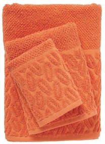 Πετσέτες Best 0787 (Σετ 3τμχ) Coral Das Home Σετ Πετσέτες 70x140cm Βαμβάκι-Πολυέστερ