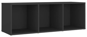 vidaXL Έπιπλα Τηλεόρασης 4 τεμ. Γκρι 107 x 35 x 37 εκ. από Μοριοσανίδα