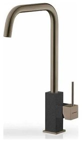 Pyramis Adelita PVD Inox Copper &amp; Pearl Black Μπαταρία Κουζίνας Πάγκου