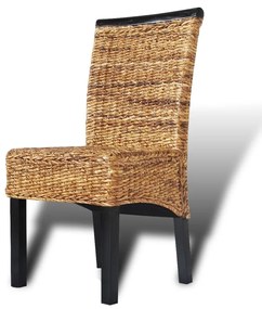 vidaXL Καρέκλες Τραπεζαρίας 4 τεμ. από Άμπακα / Μασίφ Ξύλο Μάνγκο