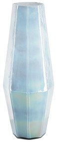 Artekko Aqua Διακοσμητικό Βάζο Γυάλινο Γαλάζιο (17.5x17.5x51)cm Artekko 70441