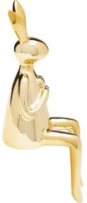 Διακοσμητικό Επιτραπέζιο Sitting Rabbit Heart Χρυσό 9,5x12x29 εκ. - Χρυσό