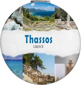 Σετ 12Χ - Kαθρέπτης τσέπης Souvenir - Thassos - 7*7*3cm - 871832