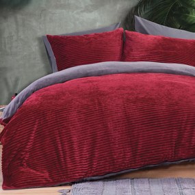 Παπλωματοθήκη Fleece Μονή (Σετ 160x220) Nef-Nef Homeware Calderon Bordo