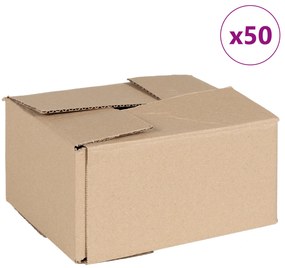 vidaXL Πτυσσόμενο Κουτί 50 τεμ. 20x15x10 εκ. Χαρτόνι