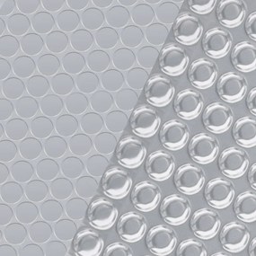 vidaXL Κάλυμμα Πισίνας Ασημί 381 εκ. από Πολυαιθυλένιο