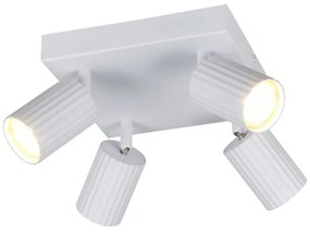 Φωτιστικό Οροφής - Σποτ Soka 867730431 4xGU10 10W 20x20x14,5cm White Trio Lighting