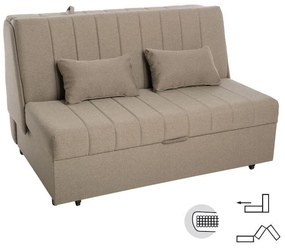 Καναπές Διθέσιος New Montana Fylliana Ανοικτό Καφέ - Σκούρο Καφέ 145x100x92 εκ. 145x100x92 εκ.