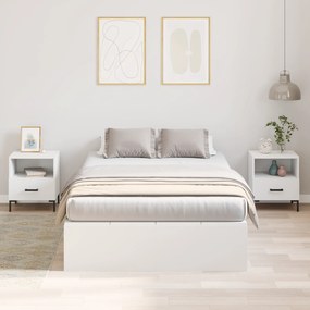 vidaXL Κρεβάτι με αποθηκευτικό χώρο Λευκό 120x190 εκ.