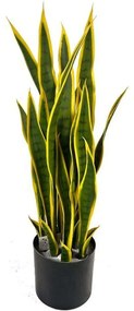 Τεχνητό Φυτό Σανσεβιέρα Trifasciata 6411-6 75cm Green-Yellow Supergreens Leather,Plastic