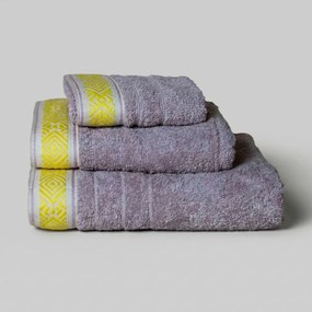 Πετσέτες Μπάνιου (Σετ 3τμχ) White Fabric Harlie Pink 600gsm