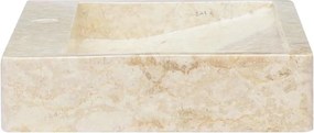 vidaXL Νιπτήρας Κρεμ 58 x 39 x 10 εκ. Μαρμάρινος