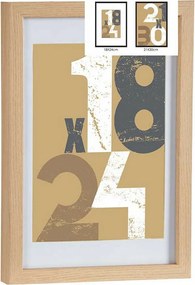Κορνίζα Gift Decor Φυσικό Γυαλί Ξύλο MDF (x6)