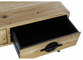 Βοηθητικό Τραπέζι DKD Home Decor Καφέ Μαύρο Μέταλλο Έλατο 100 x 50 x 52,5 cm